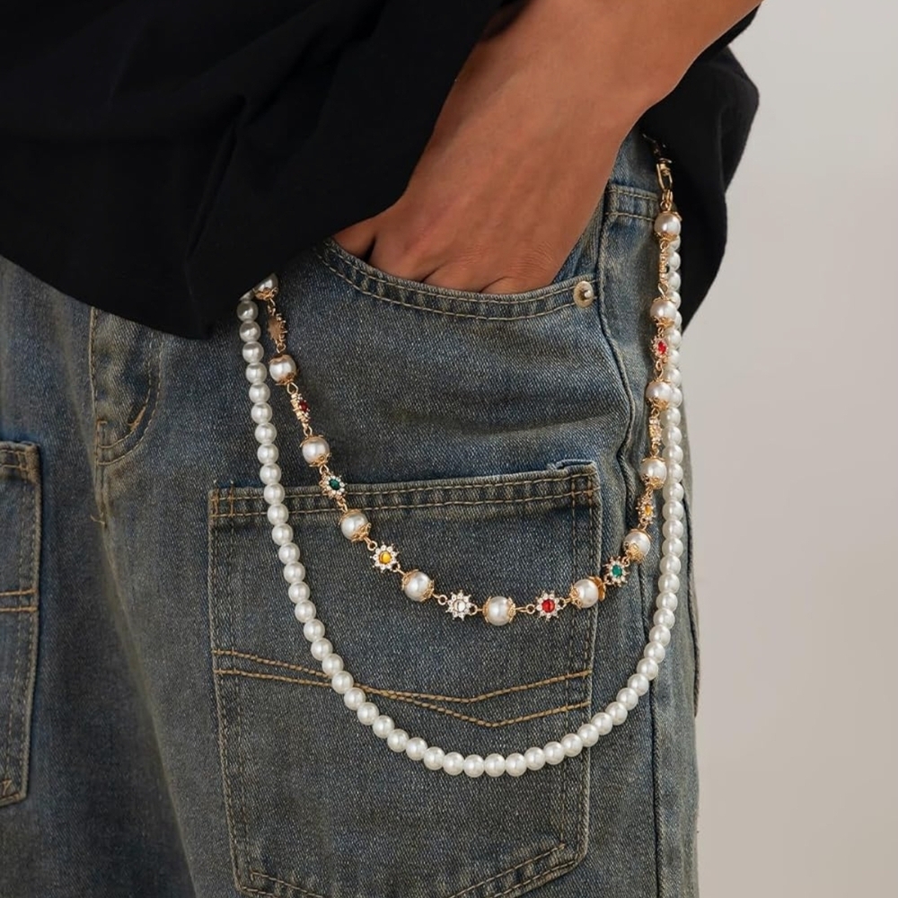 Elegant‎ Pearl Chain Bag Accessory